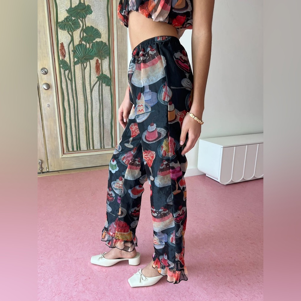 NEW WITH TAGS LIORA RUFFLE PANT - Picture 9 of 11